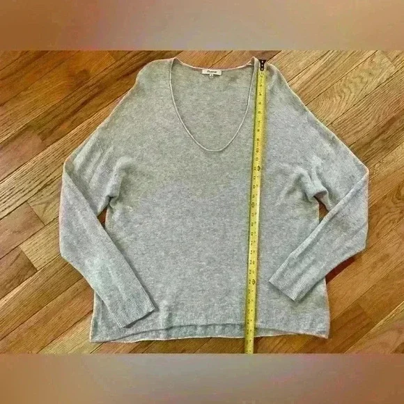 Madewell Kimball Pullover Knit Sweater Wool Alpaca Blend Women’s Size 2XL Gray - Picture 8 of 10